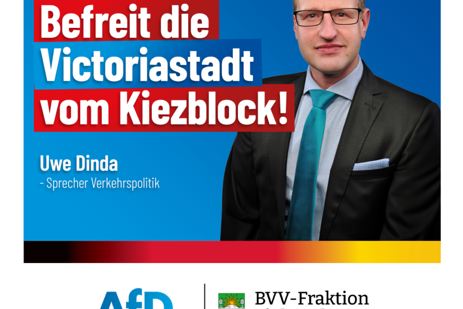 Uwe Dinda (AfD) kritisiert den Kiezblock der Grünen