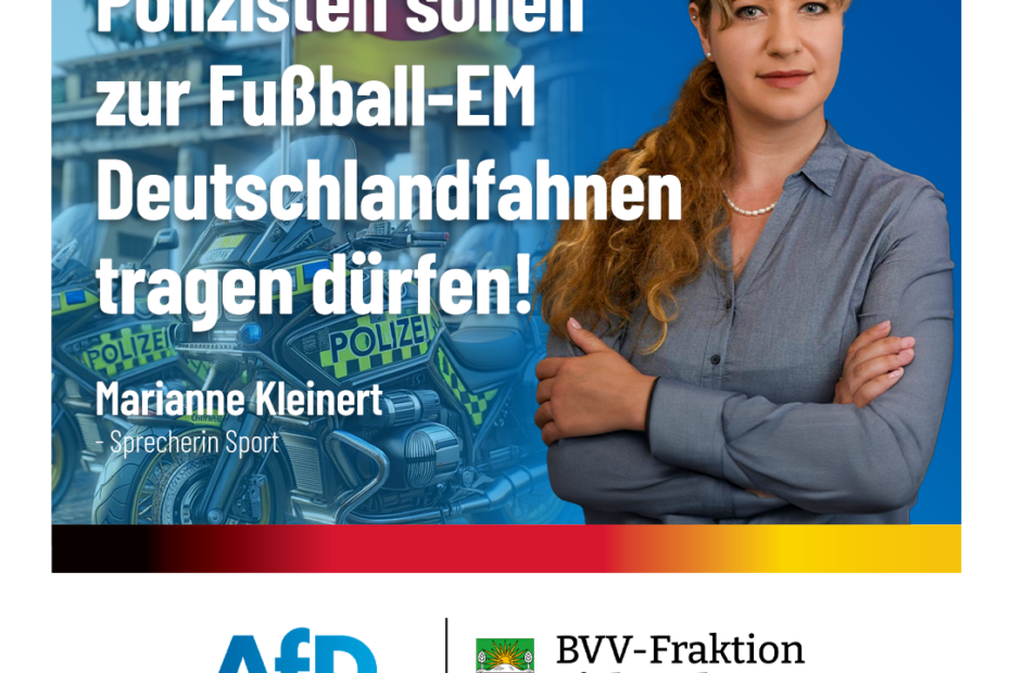 Marianne Kleinert ist die sportpolitische Sprecherin der AfD-Fraktion in der BVV Lichtenberg