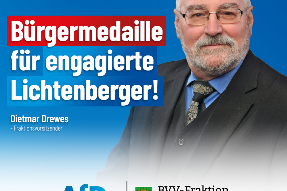 Ehrenamtlich Engagierte werden in Lichtenberg mit der Bürgermedaille ausgezeichnet