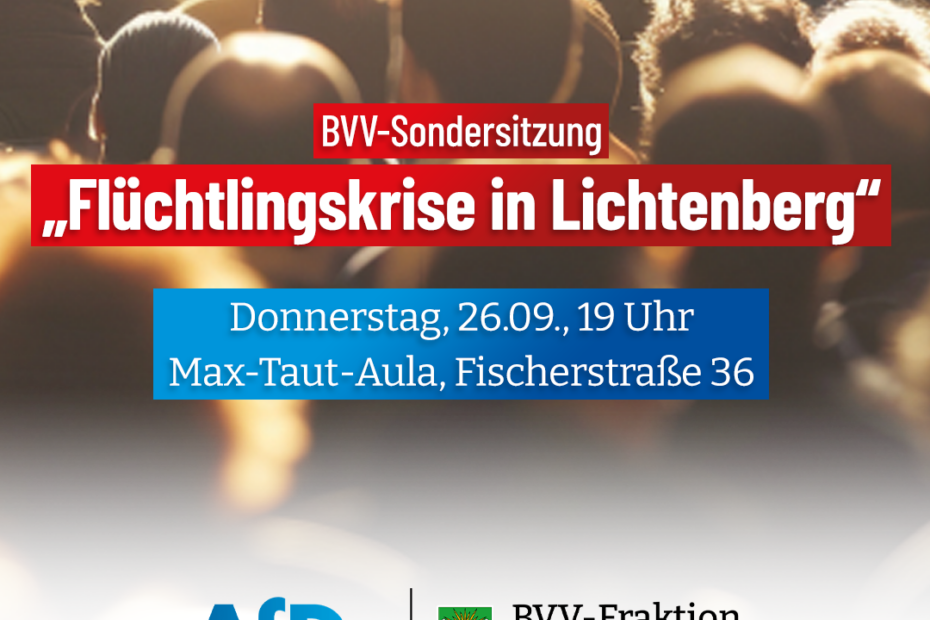 Sondersitzung der BVV Lichtenberg