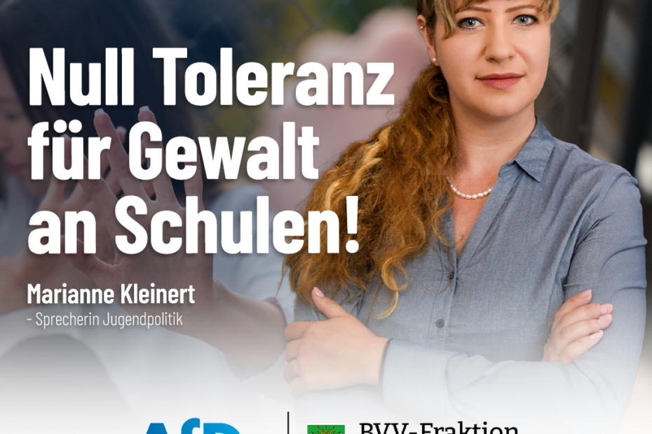 Marianne Kleinert von der AfD engagiert sich gegen Gewaltan Schulen