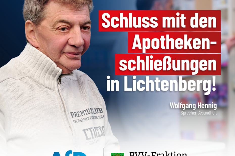 Wolfgang Hennig: Apotheken erhalten!