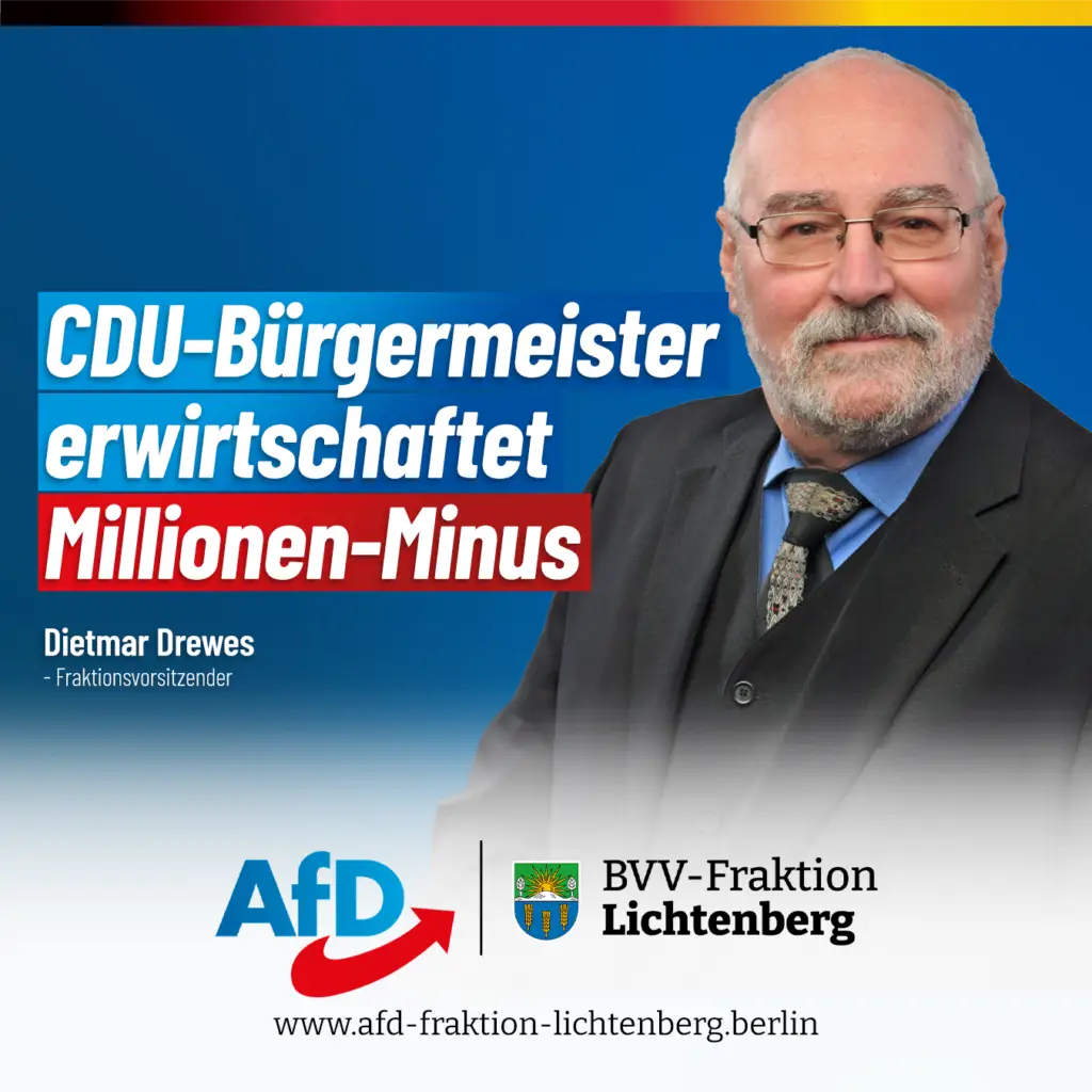 Bürgermeister Schaefer hat in Lichtenberg einen riesiges Minus erwirtschaftet