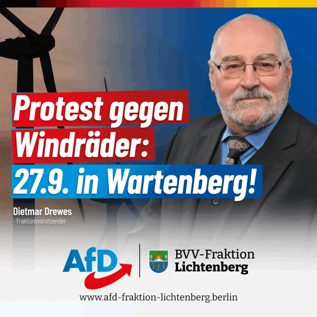 Dietmar Drewes will keine Windenergie