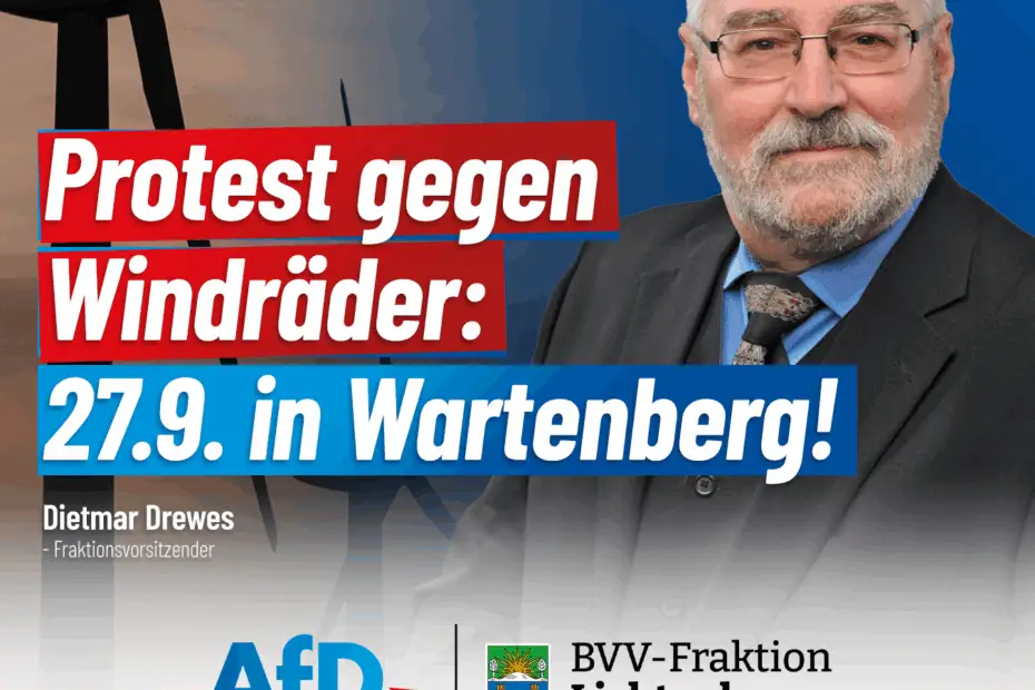 Dietmar Drewes will keine Windenergie