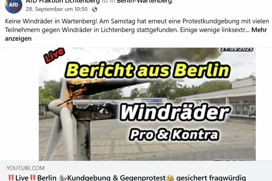 Video Anti-Windkraft Lichtenberg / Wartenberg
