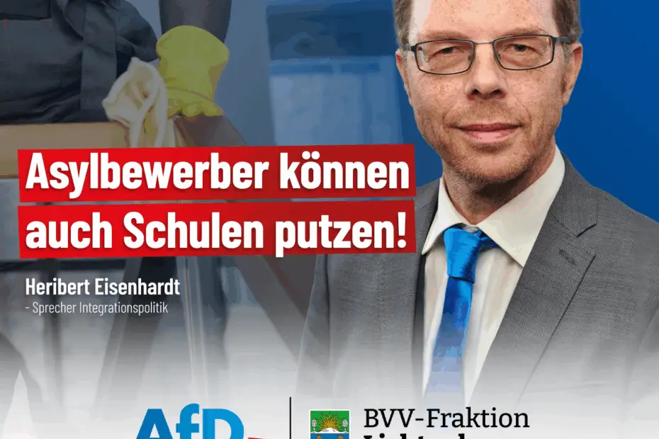 Asylbewerber putzen Schulen