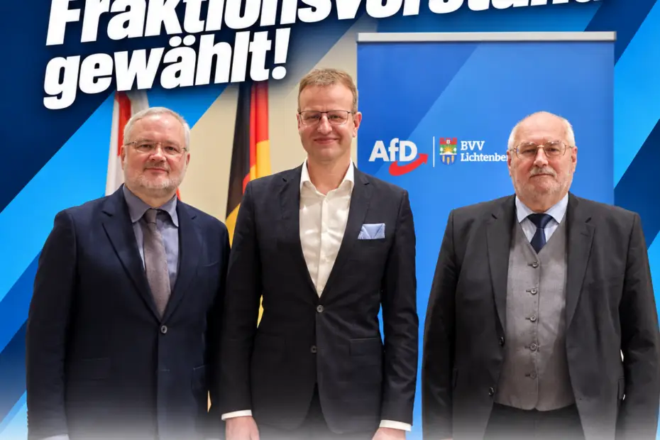 Neuer Fraktionsvorstand der AfD in Lichtenberg gewählt