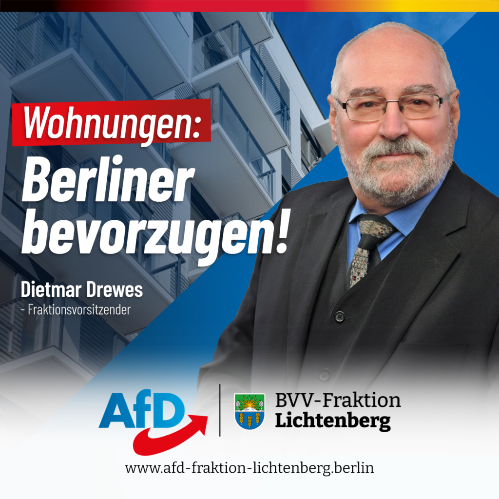 Wohnungen sollen zuerst an Berlin vermietet werden!