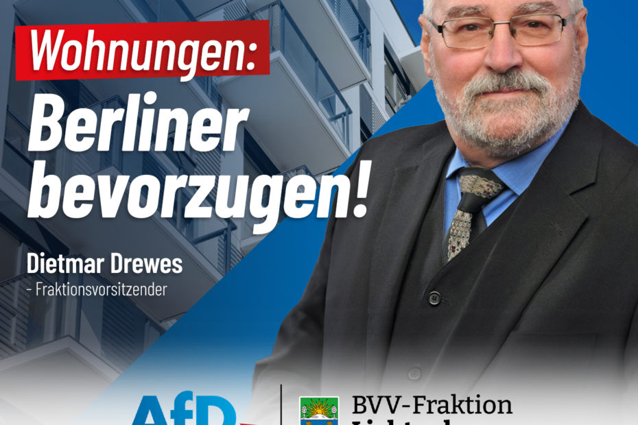 Wohnungen sollen zuerst an Berlin vermietet werden!
