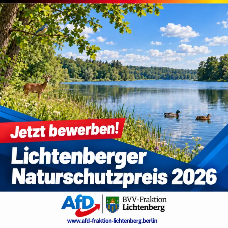 Die Natur muss auch in Lichtenberg geschützt werden!